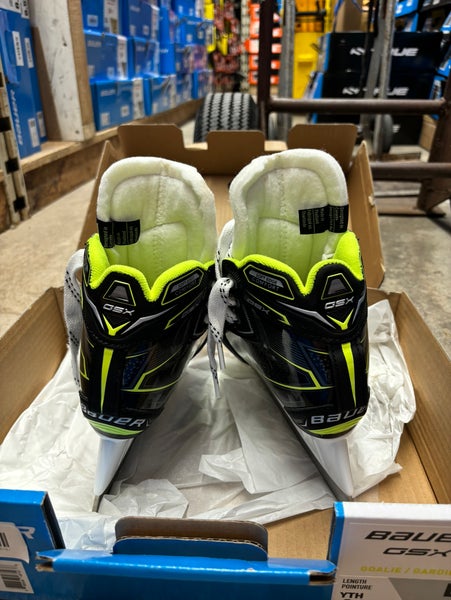 New Youth Bauer Regular Width GSX Hockey Goalie Skates