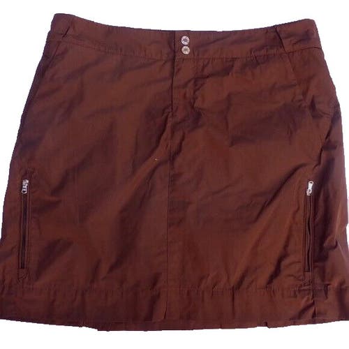 Ralph Lauren Golf Womens Classics 3861697 Size 8 Brown Golf Skirt Skort NWT