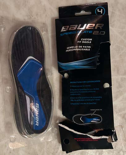 Bauer Speed Plate 2.0 Custom Insole, Size 4 (New!)