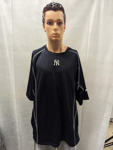New York Yankees Majestic Short Sleeve Pullover XXL 2XL MLB
