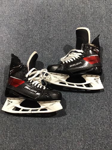 Used Senior Bauer Staal Pro Stock 10 3/4 Supreme UltraSonic Hockey Skates