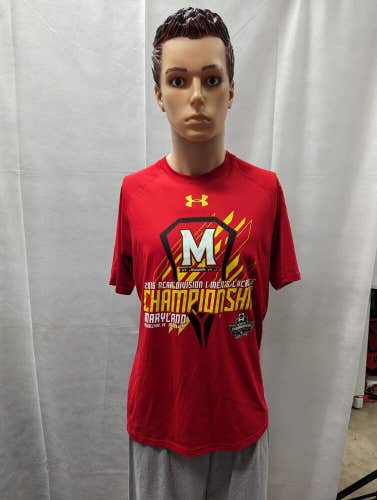 2016 Maryland Terrapins Lacrosse Championship Shirt Under Armour S NCAA