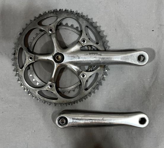 Shimano Ultegra FC-6500 172.5mm 53/39 Silver Aluminum Road Bike Double Crankset