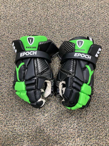 Used Epoch Integra BLACK CARD SHOWCASE Lacrosse Gloves 13"