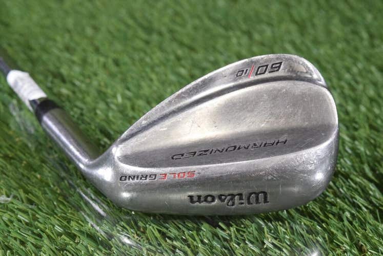 WILSON STAFF SOLE GRIND HARMONIZED 60 10 LOB WEDGE L WEDGE FLEX STEEL ~ L@@K!!