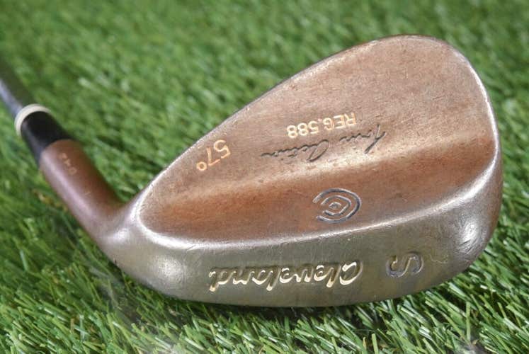 CLEVELAND TOUR ACTION REG 588 57 SAND S WEDGE TRUE TEMPER WEDGE FLEX STEEL RTG