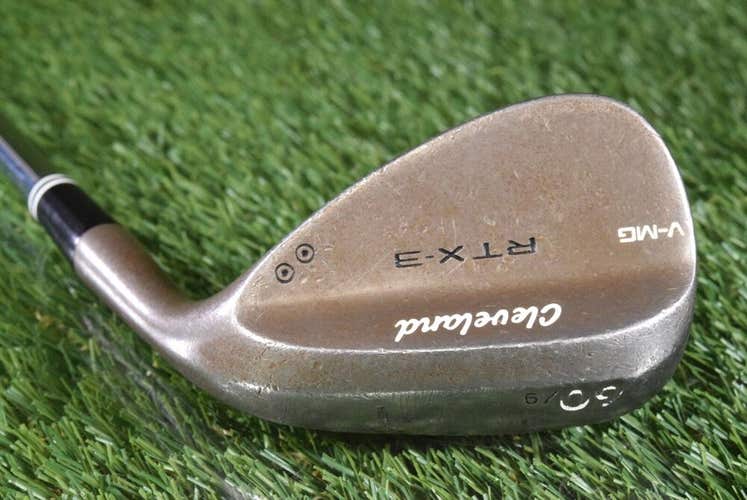 CLEVELAND RTX-3 V-MG 60 09 LOB WEDGE L TRUE TEMPER S30O STIFF FLEX STEEL SHAFT