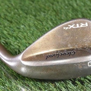 CLEVELAND RTX4 60 09 LOB WEDGE L FULL TRUE TEMPER S400 STIFF FLEX STEEL SHAFT