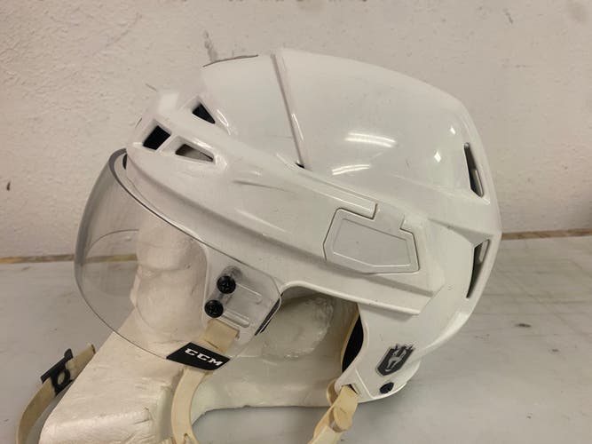 CCM Vector V08 Pro Stock Hockey Helmet CCM Visor Combo Medium White 71213