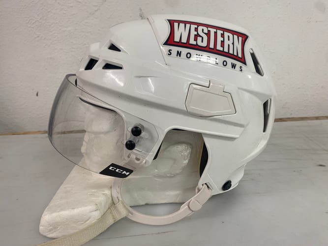 CCM Vector V08 Pro Stock Hockey Helmet CCM Visor Combo Medium White 71210
