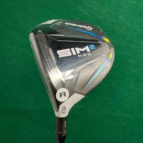 NEW LH TaylorMade SIM 2 MAX Fairway Wood 15 3 Ventus FW 5-R Regular W/HC