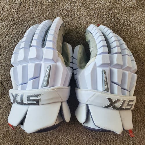 Used STX Surgeon RZR Lacrosse Gloves 12"