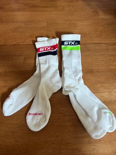 STX Lacrosse Socks Size Large 2 Pair