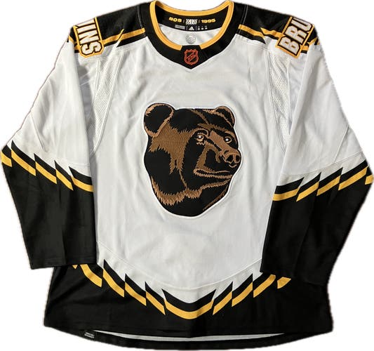 Boston Bruins Reverse Retro 2.0 Adidas Blank NHL Hockey Jersey Size 50