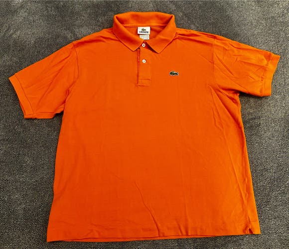 Lacoste orange polo size 6 XL