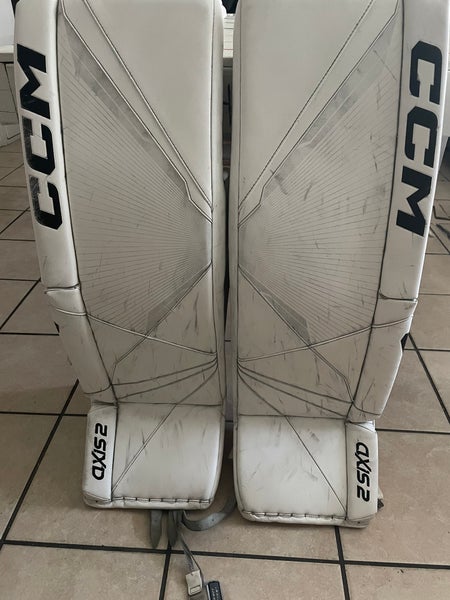 Used CCM Pro Stock axis 2 Goalie Leg Pads