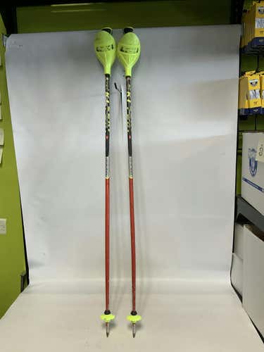 Used Leki World Cup 110 Cm 44 In Junior Downhill Ski Poles