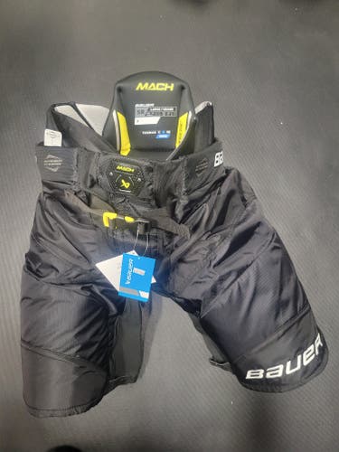 New Senior Large Bauer Supreme Mach Hockey Pants Black