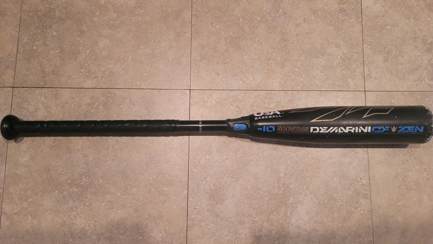Used USABat Certified DeMarini CF Zen Composite Bat -10 19OZ 29"