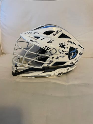 Johns Hopkins Signed Lacrosse Helmet All Players