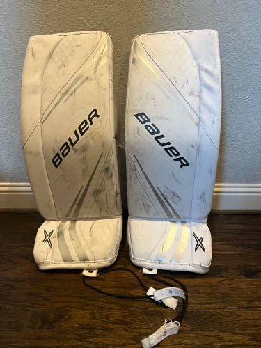 USED BAUER VAPOR 2X SENIOR GOALIE LEG PADS (SIZE X-SMALL)