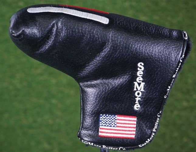 SEE MORE USA FLAG BLADE PUTTER HEADCOVER, BLACK ~ L@@K!!