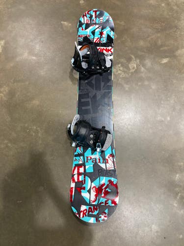 Used Ride KINK Snowboard 155 CM W/ Salomon Patriot Bindings