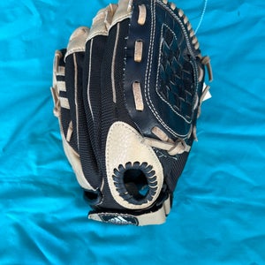 Black Used Kid Pitch (9YO-13YO) Adidas Easy Close Right Hand Throw Pitcher's Baseball Glove 11"