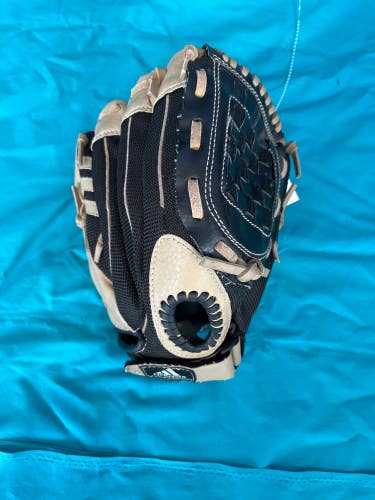 Black Used Kid Pitch (9YO-13YO) Adidas Easy Close Right Hand Throw Pitcher's Baseball Glove 11"