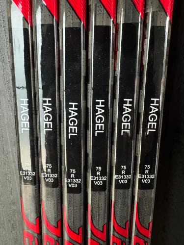 NHL RARE Brandon Hagel New Senior CCM Left Hand P29 75 Flex Pro Stock JetSpeed FT4 Pro Hockey Stick