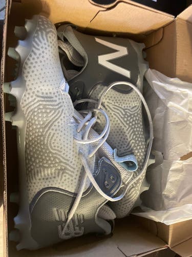 Gray New Men's High Top Molded Cleats Freeze