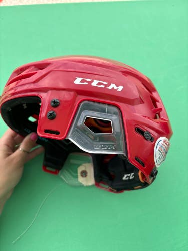 Red Used Medium CCM Tacks 710 Helmet