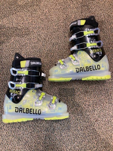 Mondo 18 & mondo 18.5 (225-234mm) Used Kid's Dalbello Menace 4 Ski Boots