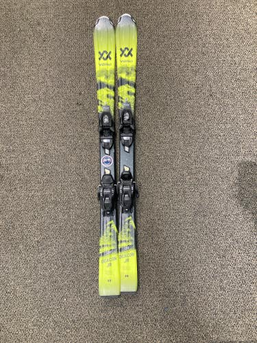 Used Kid's Volkl deacon jr 130 cm Skis With Bindings