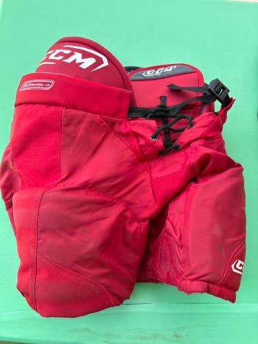 Red Used Junior Small CCM U+ Fit 07 Hockey Pants