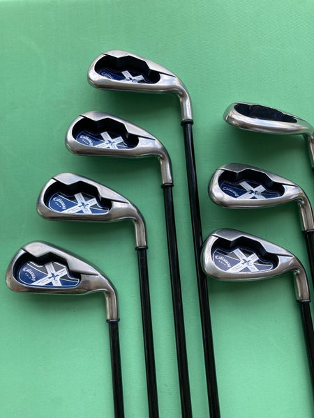 Used Men's Callaway X-18 Right Hand 7 Piece Iron set