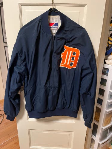 Swingster Detroit Tigers quarter zip jacket size L
