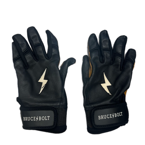 Used Bruce Bolt Short Cuff Batting Gloves