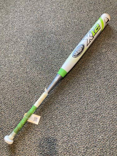 Green Used 2015 Louisville Slugger X12 Bat (-12) Composite 21 oz 33"