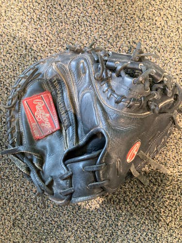 Used Rawlings Gold Glove Right Hand Throw Catcher's Baseball Glove 32"