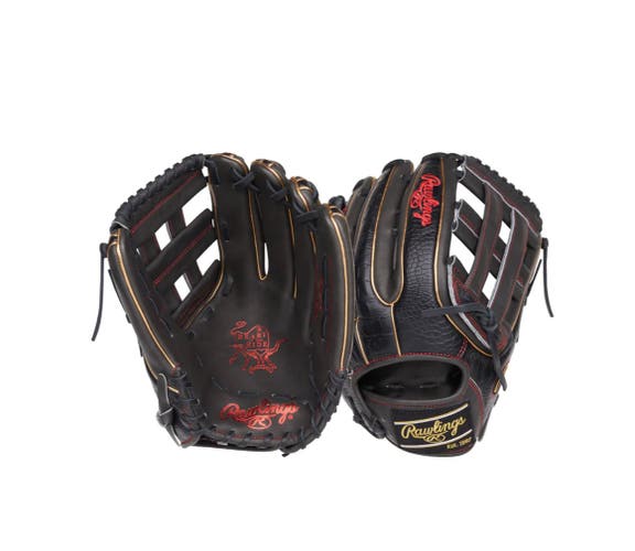 New Rawlings Right Hand Throw Outfield Heart of the Hide Baseball Glove 12.75"