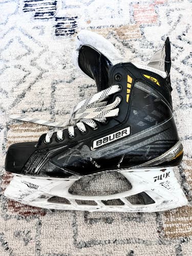 Used Senior Bauer Supreme TotalOne MX3 Hockey Skates Regular Width Pro Stock 9.5