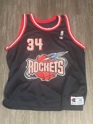Hakeem Olajuwon Houston Rockets Champion Jersey Size 48 (XL)