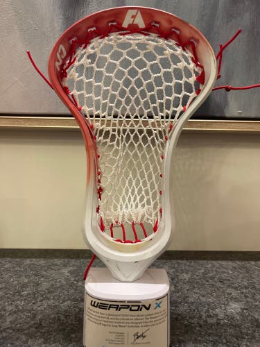 Custom Dye ECD Weapon X Lacrosse Head Strung Hero 3.0 Semi Soft Mesh