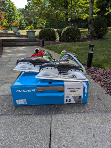 Used Senior Bauer GSX Hockey Goalie Skates Regular Width 9