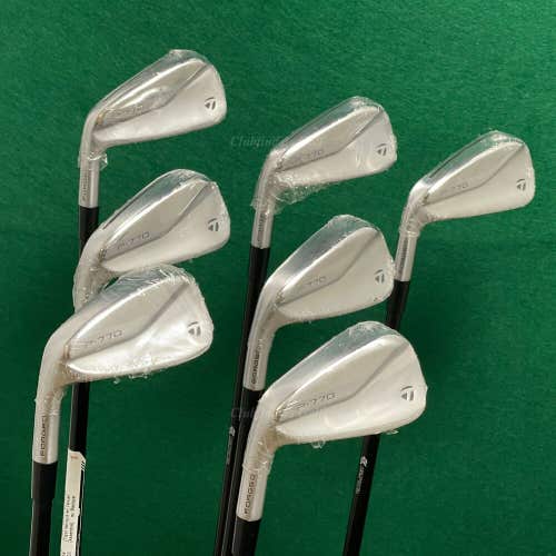NEW LH TaylorMade P-770 Forged 2023 4-PW Iron Set MMT 105TX Graphite ExStiff