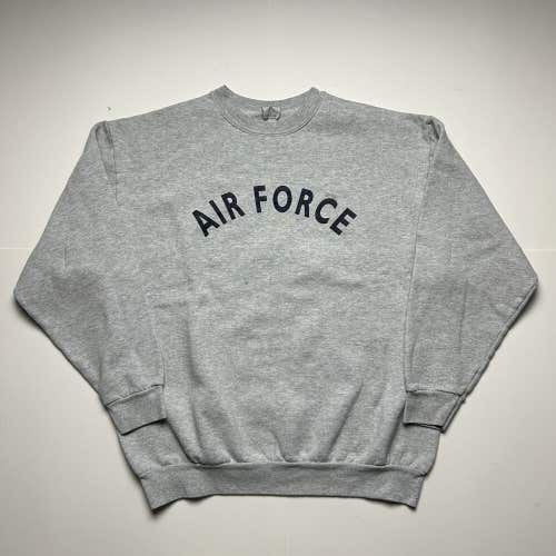 Vintage United States Air Force Crewneck Sweatshirt Gray Made in USA Sz M