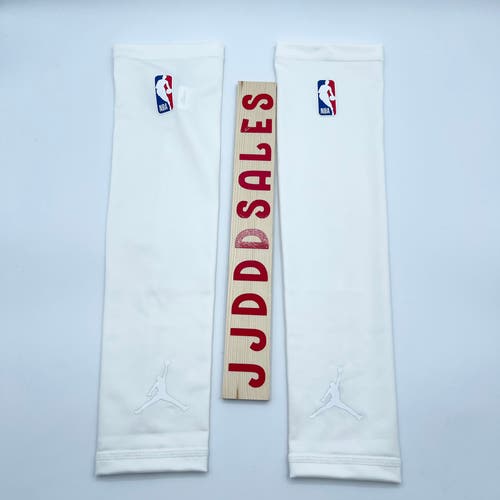 Nike Pro Air Jordan Arm Sleeves Adult Unisex Large NBA Shooter Logo White NEW