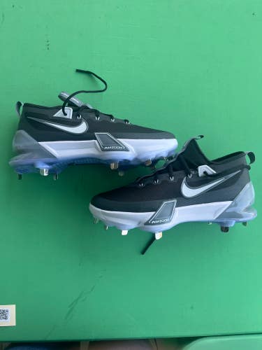 Like New Black Men's Size 10.5 Nike Force Zoom Trout 9 Elite Mid Top Metal Baseball Cleats