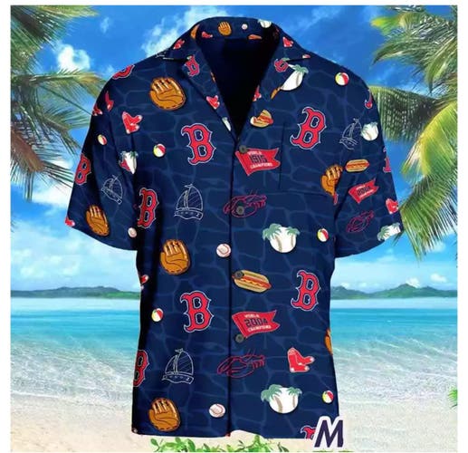 Boston Red Sox Hawaiian shirt